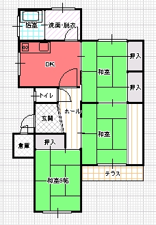 ３DK（D)間取り図