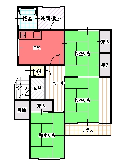 ３DK（Ｂ)間取り図