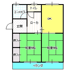 ２DK間取り図