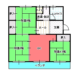 ３DＫ間取り図