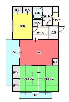 ３DK（Ａ)間取り図