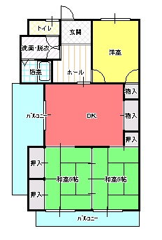 ３DK（Ｂ)間取り図