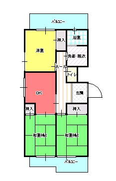 ３DK（D)間取り図