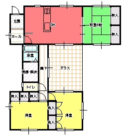 ３DK（Ｂ)間取り図