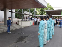 平成30年7月豪雨による被災地支援鳥取県職員派遣出発式1