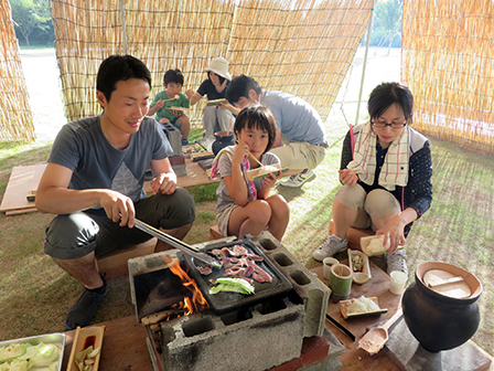 なりきり弥生人生活夕食はバーベキュー