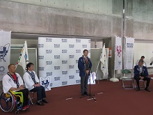 東京2020オリンピック・パラリンピック フラッグツアー　フラッグ歓迎イベント1