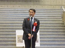 「鳥取画壇の祖 土方稲嶺－明月来タリテ相照ラス－」開会式1