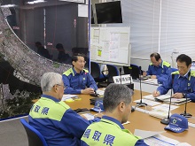 平成30年度鳥取県原子力防災訓練（テレビ会議）1