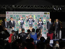 IFSC-ACCクライミングアジア選手権倉吉2018　表彰式・閉会式1
