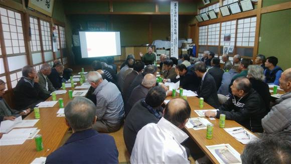 出前講座「幕末の海防と鳥取藩台場」の開講の様子
