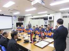 米子市消防団夜見分団からの第26回全国消防操法大会 出場結果報告会1