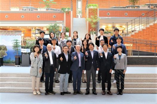 韓国での集合写真