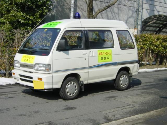 青色防犯パトロール車両