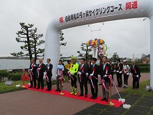 白砂青松の弓ヶ浜サイクリングコース開通式2