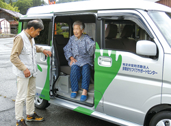 公共交通空白地有償運送利用の様子