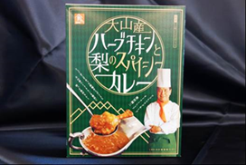 大山産ハーブチキンと梨のスパイシーカレー商品画像