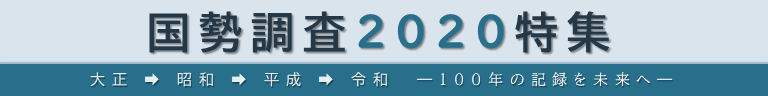 国勢調査2020特集ページのバナー画像