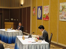 第12回鳥取・岡山両県知事会議、記者会見1