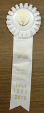 ISEF3位のメダル写真