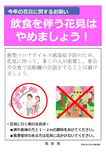 花見に関するお願い