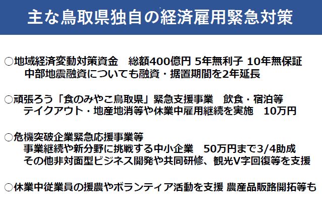 鳥取県経済雇用緊急対策