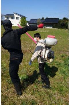 動力散布機