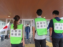 令和2年7月豪雨災害に係る熊本県への公衆衛生チーム派遣出発式2