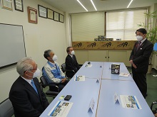 株式会社トミサワほかからの鳥取県産マスク寄贈式2