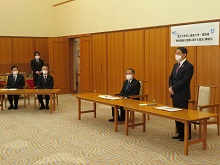 鳥取大学との寄附講座の設置に関する協定締結式2