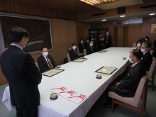 山陰合同銀行寄贈型私募債（地域おこし型）山陰両県第1号に係る寄附金贈呈式1