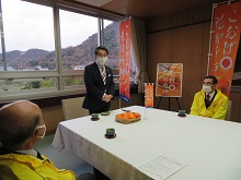 「こおげ花御所柿」生産販売概況報告会1