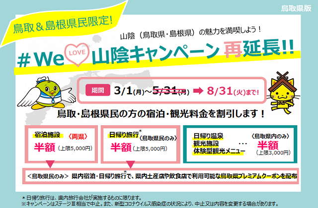 鳥取県限定プレミアムクーポン