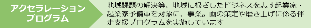 アクセラレーションプログラム