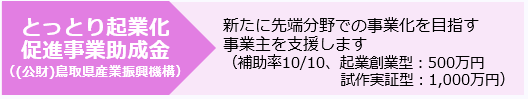 とっとり起業化促進事業