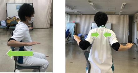 肩甲骨のストレッチ1