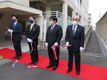 県営住宅永江団地の空き住戸に開設された社会福祉法人こうほうえん 小規模多機能型居宅介護事業所開所式2