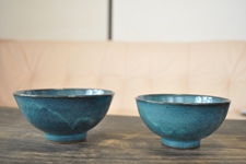 写真「青釉ご飯茶碗」