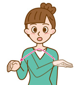「山の日」の手話のイラスト1