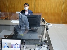 米子市と鳥取県の新型コロナウイルス感染症対策に関する協議1