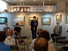 鳥取みどり園創立70周年記念「現代国際巨匠絵画展」 前夜祭1