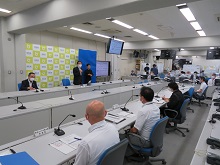 鳥取県新型コロナウイルス感染症対策本部(第93回)・第80回鳥取市新型コロナウイルス感染症対策本部 合同会議1