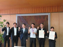 倉吉東高等学校 林原聖真選手からの全国高等学校総合体育大会自転車競技男子ロード競技優勝報告会2