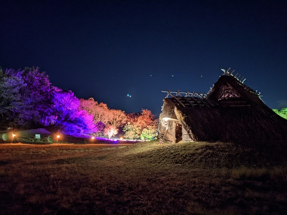 竪穴住居横から