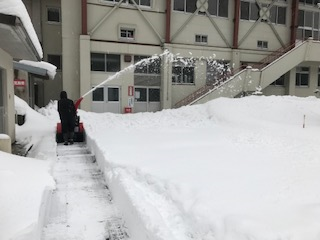 駐車場除雪