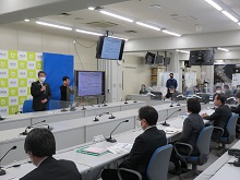 鳥取県新型コロナウイルス感染症対策本部（第147回）・第93回鳥取市新型コロナウイルス感染症対策本部 合同会議1