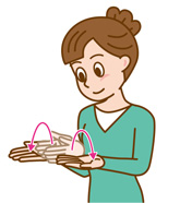 「本を読む」の手話のイラスト1