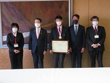 琴の浦高等特別支援学校　山本愛斗さんからの第41回全国障害者技能競技大会 銅賞受賞報告会2
