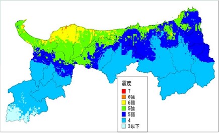 震度分布図