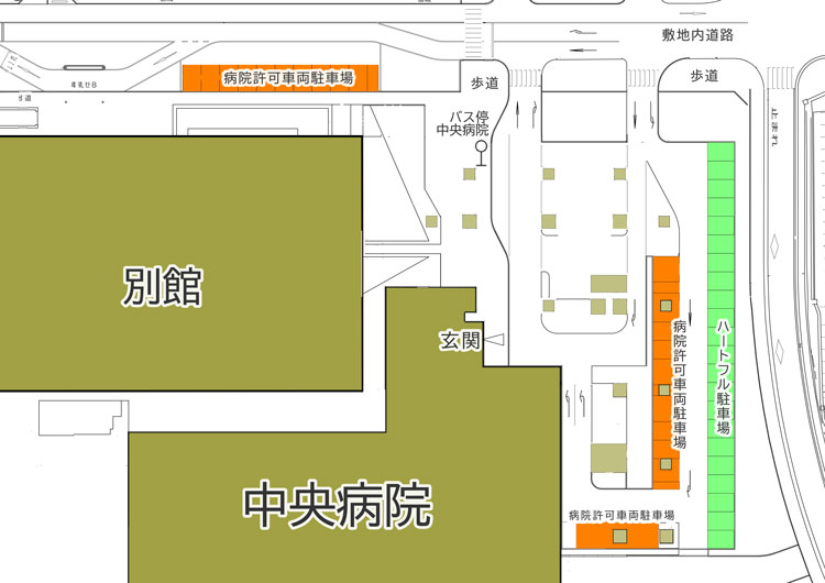 ハートフル・病院許可駐車場案内